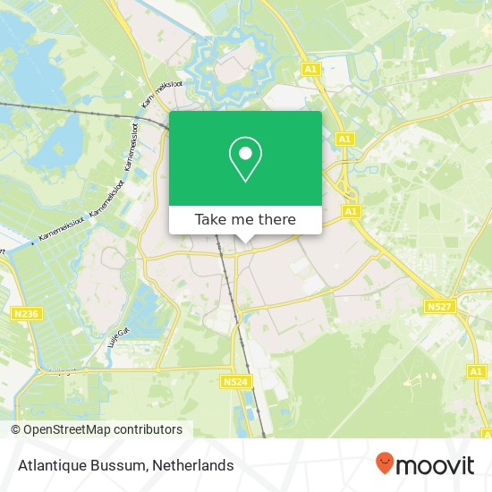 Atlantique Bussum, Kapelstraat 15A 1404 HT Bussum map