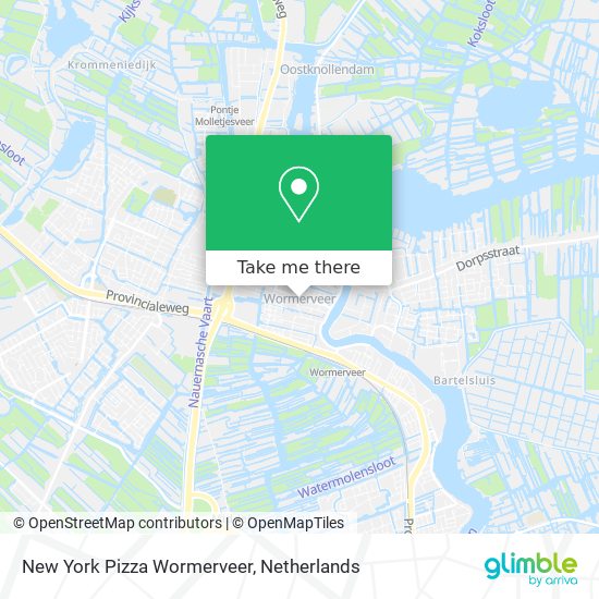 New York Pizza Wormerveer map