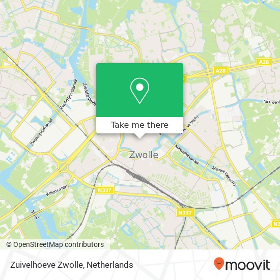 Zuivelhoeve Zwolle, Diezerstraat 2 8011 RG Zwolle map