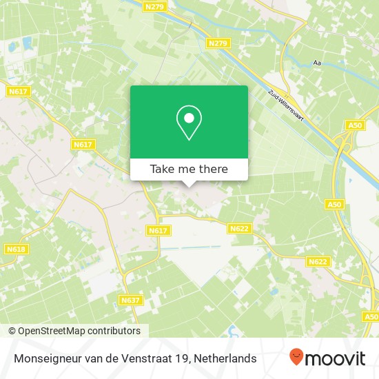 Monseigneur van de Venstraat 19, 5482 EK Wijbosch map