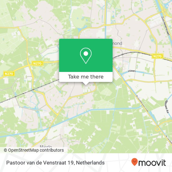 Pastoor van de Venstraat 19, 5706 RT Helmond map