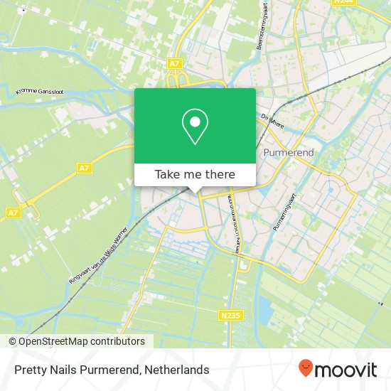 Pretty Nails Purmerend, Van Damplein 21 map