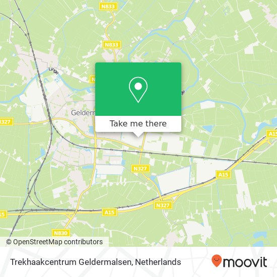 Trekhaakcentrum Geldermalsen, Bosmanskamp map