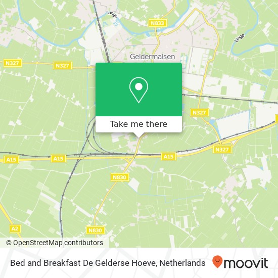 Bed and Breakfast De Gelderse Hoeve map