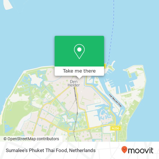 Sumalee's Phuket Thai Food, Breewaterstraat 14 1781 GT Den Helder map