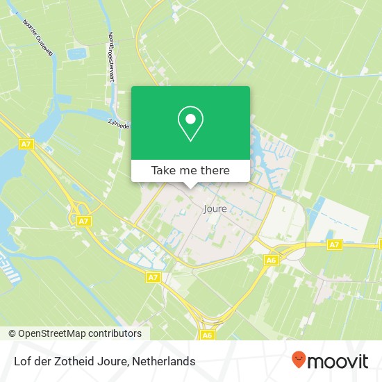 Lof der Zotheid Joure, Midstraat 98 8501 AT Joure map