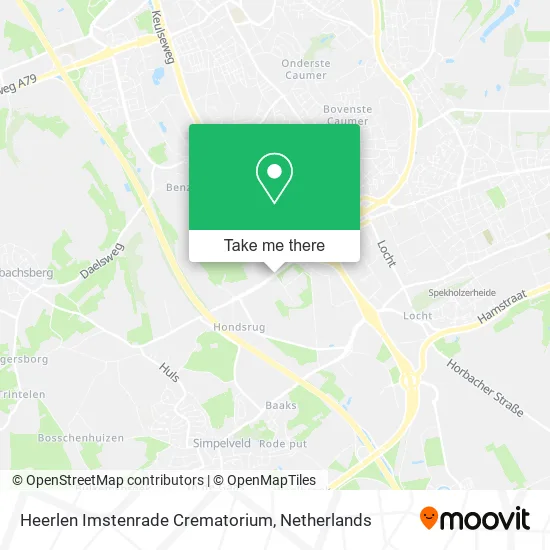 Heerlen Imstenrade Crematorium map
