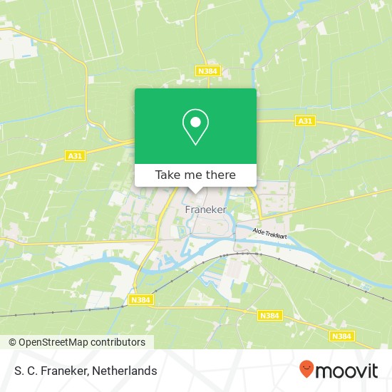 S. C. Franeker, Jan Rodenhuisplein 1 map