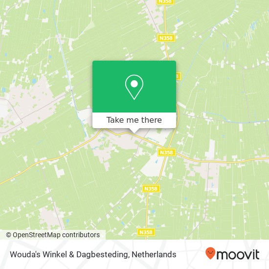 Wouda's Winkel & Dagbesteding, Groningerstraat 57 9231 CJ Surhuisterveen map