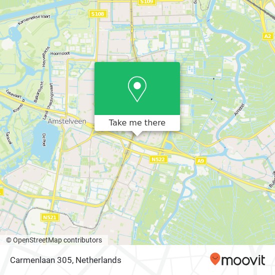 Carmenlaan 305, 1183 SL Amstelveen map