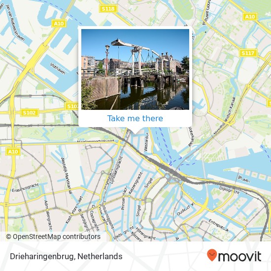 Drieharingenbrug, Drieharingenbrug, Realengracht, 1013 LC Amsterdam, Nederland map