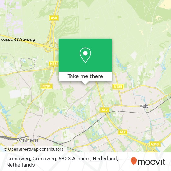 Grensweg, Grensweg, 6823 Arnhem, Nederland map