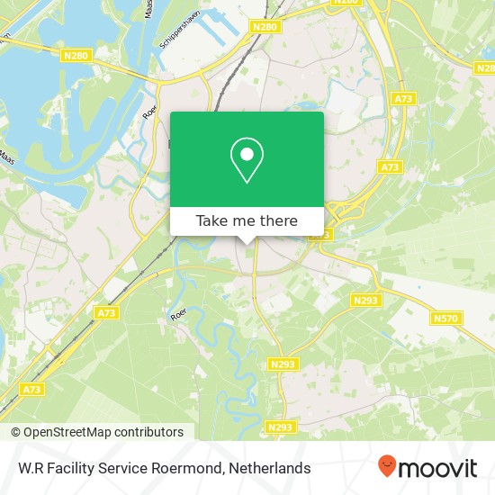 W.R Facility Service Roermond, Mathilde Haanstraat 5 map