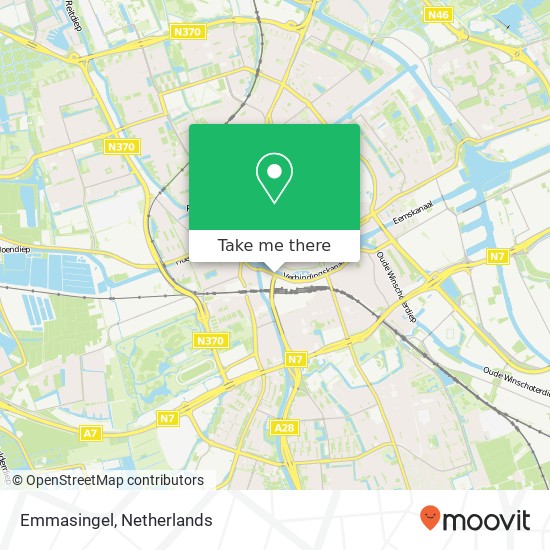 Emmasingel, 9726 Groningen Karte