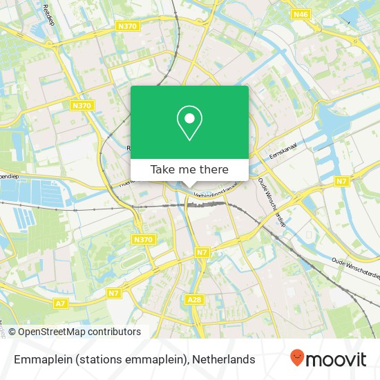 Emmaplein (stations emmaplein), 9711 Groningen map