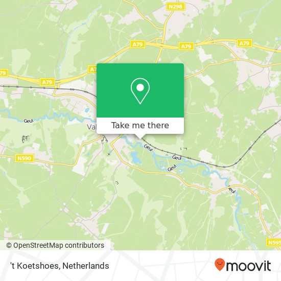 't Koetshoes, Oosterweg 42 map