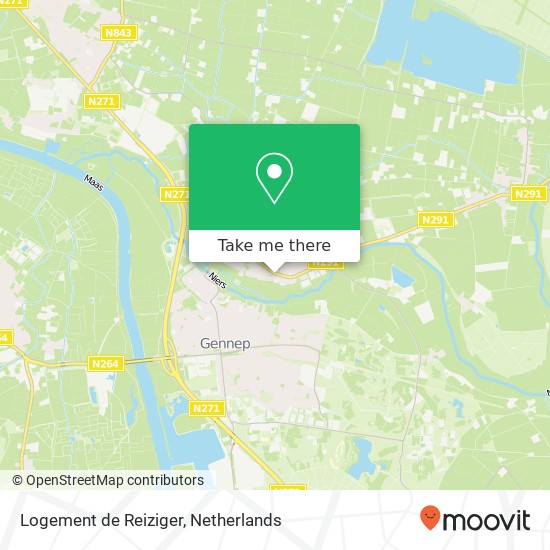 Logement de Reiziger map