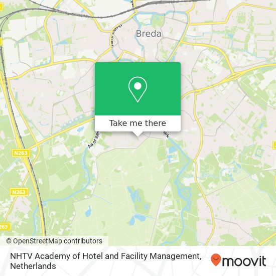 NHTV Academy of Hotel and Facility Management, Sibeliuslaan 13 map