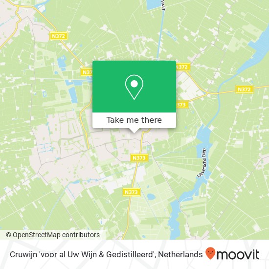 Cruwijn 'voor al Uw Wijn & Gedistilleerd', Heerestraat 57 map