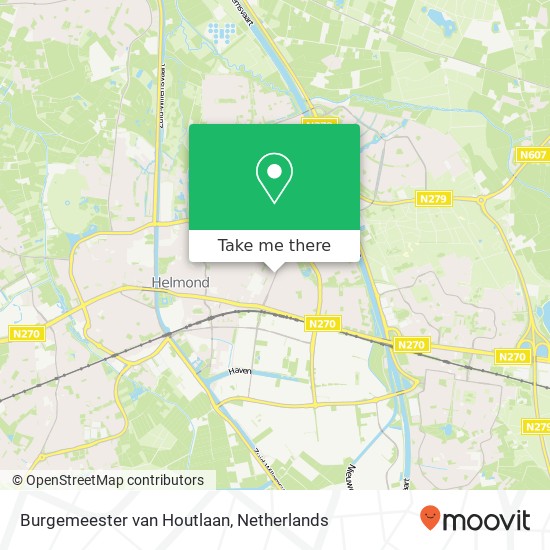 Burgemeester van Houtlaan, 5701 EC Helmond map