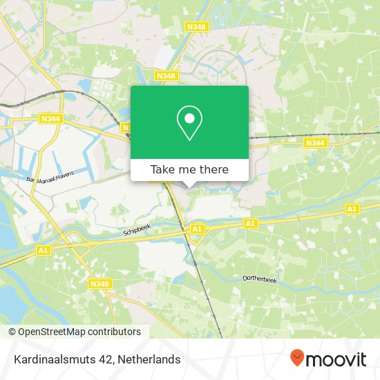 Kardinaalsmuts 42, 7421 DM Deventer map