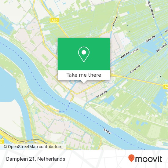 Damplein 21, 3141 VA Maassluis map