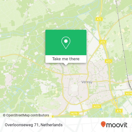 Overloonseweg 71, Overloonseweg 71, 5804 AT Venray, Nederland map