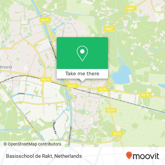Basisschool de Rakt, Basisschool de Rakt, Baroniehof, 5709 Helmond, Nederland Karte