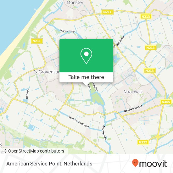 American Service Point, Marie Curiestraat 6 map
