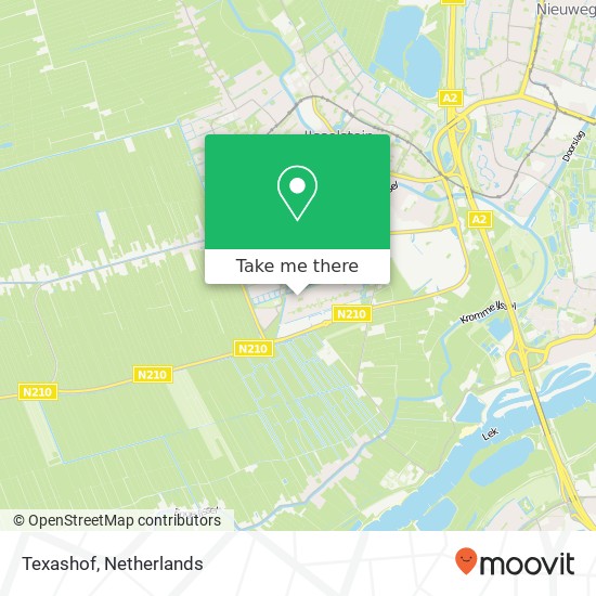 Texashof, Texashof, 3404 IJsselstein, Nederland Karte