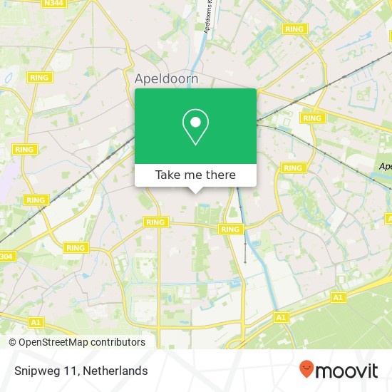 Snipweg 11, 7331 LS Apeldoorn map