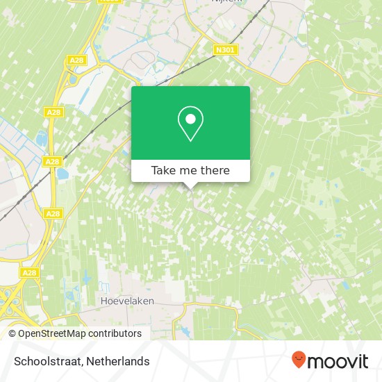 Schoolstraat, 3864 ML Nijkerkerveen map