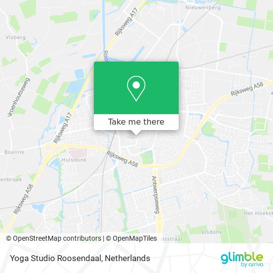 Yoga Studio Roosendaal map