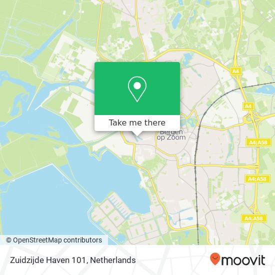 Zuidzijde Haven 101, 4611 HD Bergen op Zoom map