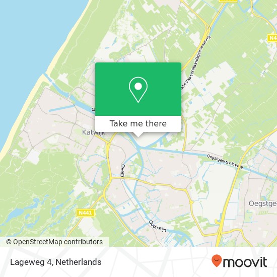 Lageweg 4, 2222 AG Katwijk aan Zee map