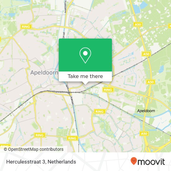 Herculesstraat 3, 7321 EH Apeldoorn Karte