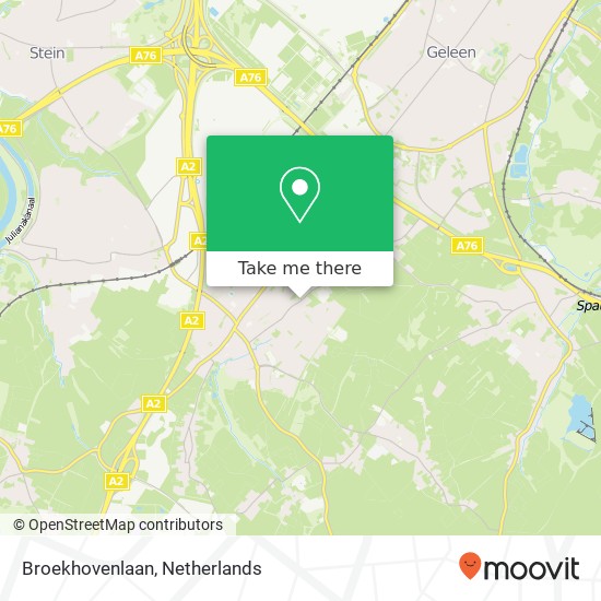 Broekhovenlaan, 6191 HZ Beek map