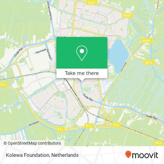 Kolewa Foundation, Raadhuisstraat 110 map