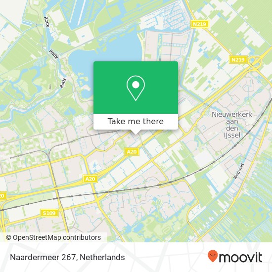 Naardermeer 267, 3068 KH Rotterdam Karte