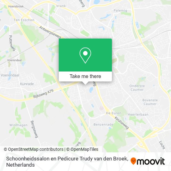 Schoonheidssalon en Pedicure Trudy van den Broek map