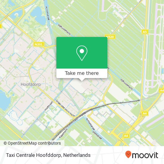 Taxi Centrale Hoofddorp map