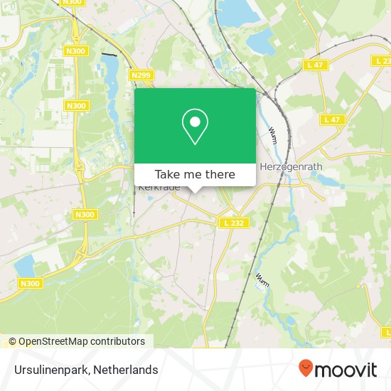 Ursulinenpark, Ursulinenpark, 6461 Kerkrade, Nederland map