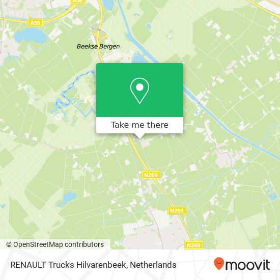 RENAULT Trucks Hilvarenbeek, Klein Westerwijksestraat 5 Karte