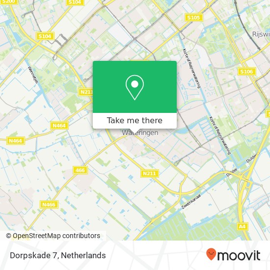 Dorpskade 7, Dorpskade 7, 2291 HR Wateringen, Nederland Karte
