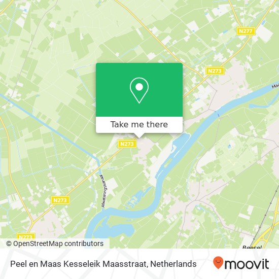 Peel en Maas Kesseleik Maasstraat Karte