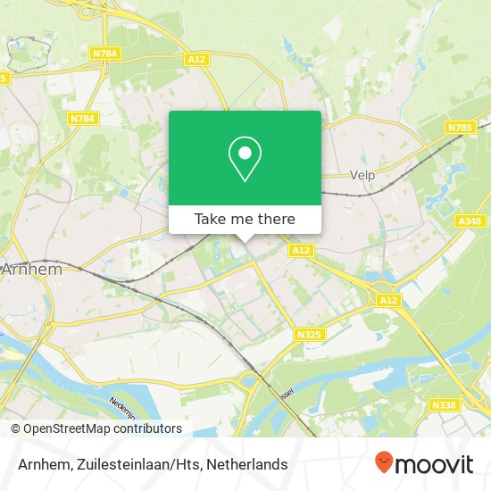 Arnhem, Zuilesteinlaan/Hts map