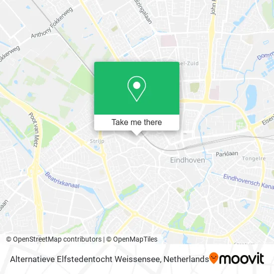 Alternatieve Elfstedentocht Weissensee map