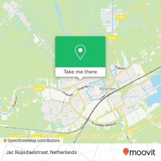 Jac Ruijsdaelstraat, 3443 TN Woerden Karte