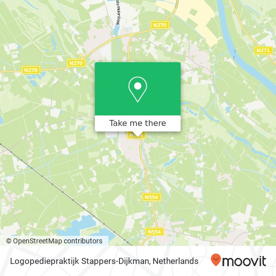 Logopediepraktijk Stappers-Dijkman, Raadhuisplein 2 Karte
