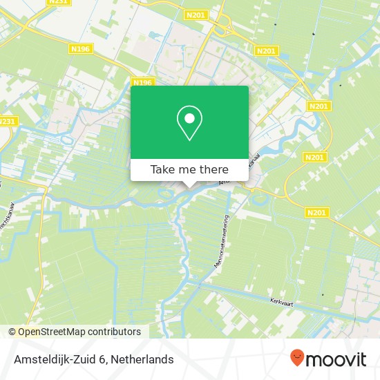 Amsteldijk-Zuid 6, 1423 DB Uithoorn Karte